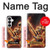 S3984 Fire Skeleton Playing Guitar Case For Samsung Galaxy S26