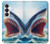 S4004 Oil Color Painting Giant Shark Case For Samsung Galaxy S26