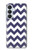 S2345 Navy Blue Shavron Zig Zag Pattern Case For Samsung Galaxy S26 Plus