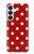 S2951 Red Polka Dots Case For Samsung Galaxy S26 Plus