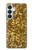 S3388 Gold Glitter Graphic Print Case For Samsung Galaxy S26 Plus