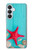 S3428 Aqua Wood Starfish Shell Case For Samsung Galaxy S26 Plus