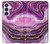 S3896 Purple Marble Gold Streaks Case For Samsung Galaxy S26 Plus