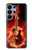 S0415 Fire Guitar Burn Case For Samsung Galaxy S26 Ultra