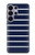 S2767 Navy White Striped Case For Samsung Galaxy S26 Ultra