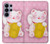 S3025 Pink Maneki Neko Lucky Cat Case For Samsung Galaxy S26 Ultra