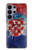 S3313 Croatia Flag Vintage Football Graphic Case For Samsung Galaxy S26 Ultra