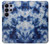 S3439 Fabric Indigo Tie Dye Case For Samsung Galaxy S26 Ultra