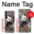 S3793 Cute Baby Panda Snow Painting Case For Samsung Galaxy S26 Ultra