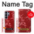 S3817 Red Floral Cherry blossom Pattern Case For Samsung Galaxy S26 Ultra