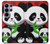 S3929 Cute Panda Eating Bamboo Case For Samsung Galaxy S26 Ultra