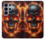 S3986 Fire Skull Case For Samsung Galaxy S26 Ultra