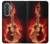 S0415 Fire Guitar Burn Case For Samsung Galaxy A37
