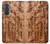S1307 Fish Wood Carving Graphic Printed Case For Samsung Galaxy A37