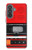 S3204 Red Cassette Recorder Graphic Case For Samsung Galaxy A37