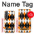 S3421 Black Orange White Argyle Plaid Case For Samsung Galaxy A37