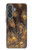 S3691 Gold Peacock Feather Case For Samsung Galaxy A37