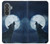 S3693 Grim White Wolf Full Moon Case For Samsung Galaxy A37