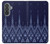 S3950 Textile Thai Blue Pattern Case For Samsung Galaxy A37