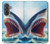 S4004 Oil Color Painting Giant Shark Case For Samsung Galaxy A37