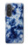 S3439 Fabric Indigo Tie Dye Case For Samsung Galaxy A57