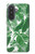 S3457 Paper Palm Monstera Case For Samsung Galaxy A57