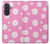 S3500 Pink Floral Pattern Case For Samsung Galaxy A57