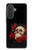 S3753 Dark Gothic Goth Skull Roses Case For Samsung Galaxy A57