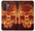S3881 Fire Skull Case For Samsung Galaxy A57
