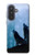 S4053 Two Wolves Couple Howling Forest Case For Samsung Galaxy A57
