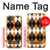 S3421 Black Orange White Argyle Plaid Case For iPhone 17e