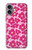 S4097 Pink Floral Seamless Pattern Design Case For iPhone 16 plus