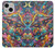 S4085 Cosmic Spaceship Psychedelic Art Case For iPhone 13 mini