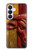 S4098 Span Bull Carved Artwork Case For Samsung Galaxy S26