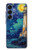 S4092 Moonlit Lighthouse Coastal Painting Case For Samsung Galaxy S25