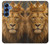 S4093 Royal Lion Portrait Artwork Case For Samsung Galaxy S25