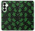 S4087 Cute Green Ghost Cartoon Pattern Case For Samsung Galaxy S25 Plus