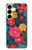 S4105 Vibrant Colorful Floral Pattern Case For Samsung Galaxy S25 Plus