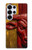 S4098 Span Bull Carved Artwork Case For Samsung Galaxy S25 Ultra