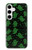 S4087 Cute Green Ghost Cartoon Pattern Case For Samsung Galaxy S24 Plus