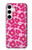 S4097 Pink Floral Seamless Pattern Design Case For Samsung Galaxy S24 Plus