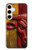 S4098 Span Bull Carved Artwork Case For Samsung Galaxy S24 Plus