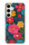 S4105 Vibrant Colorful Floral Pattern Case For Samsung Galaxy S24 Plus