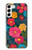 S4105 Vibrant Colorful Floral Pattern Case For Samsung Galaxy S23 Plus