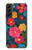 S4105 Vibrant Colorful Floral Pattern Case For Samsung Galaxy S22 Plus