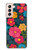 S4105 Vibrant Colorful Floral Pattern Case For Samsung Galaxy S21 5G