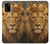 S4093 Royal Lion Portrait Artwork Case For Samsung Galaxy A03S