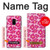 S4097 Pink Floral Seamless Pattern Design Case For Samsung Galaxy A8 (2018)