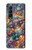 S4085 Cosmic Spaceship Psychedelic Art Case For Samsung Galaxy Z Fold 3 5G