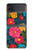 S4105 Vibrant Colorful Floral Pattern Case For Samsung Galaxy Z Flip 4